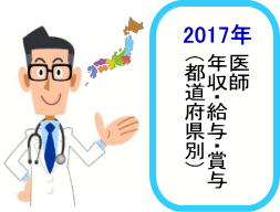 2017年都道府県別 医師年収 TOPイメージ