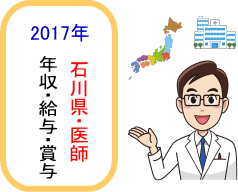 石川県医師年収・給与・賞与2017TOPイメージ