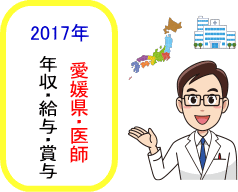 愛媛県医師年収・給与・賞与2017TOPイメージ