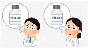 医師と新型コロナウイルスワクチン接種イメージ